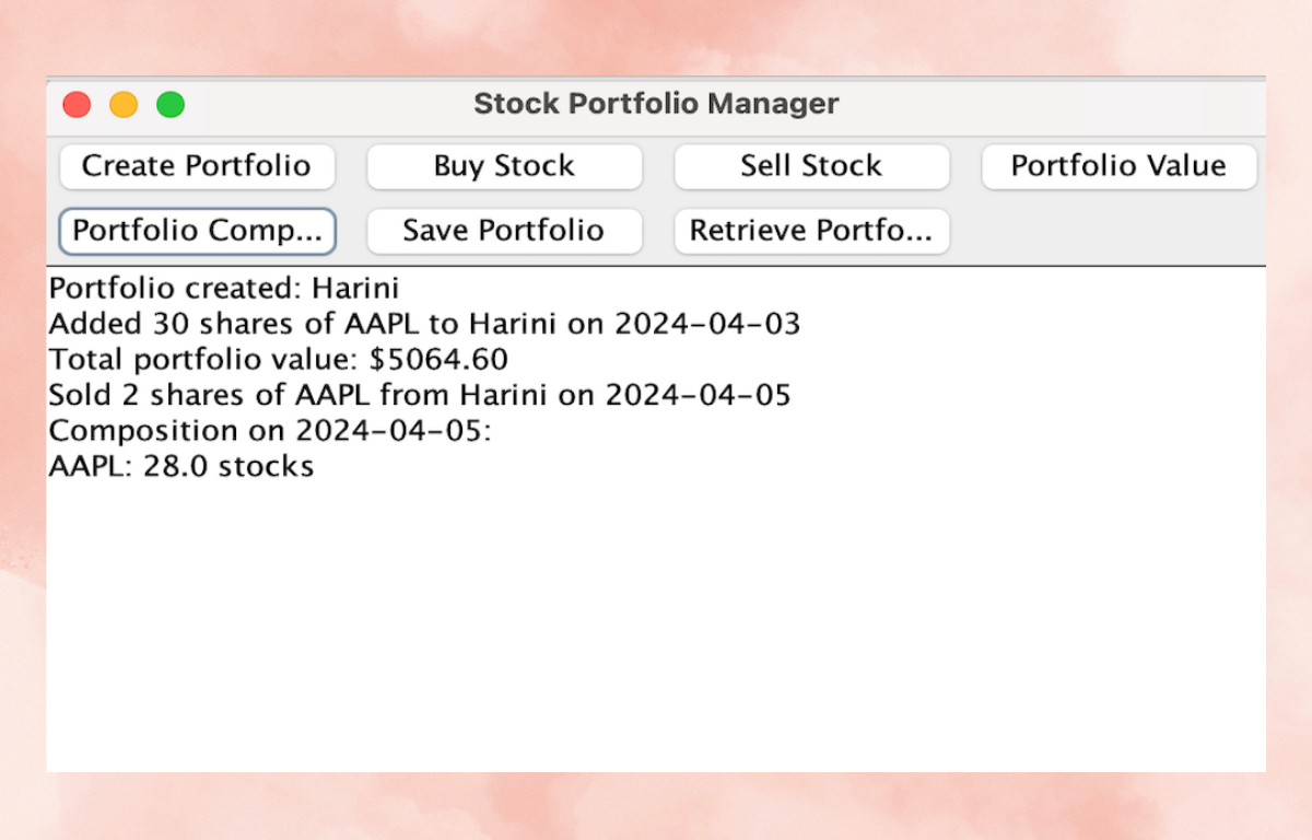 Stock Manager Screenshot